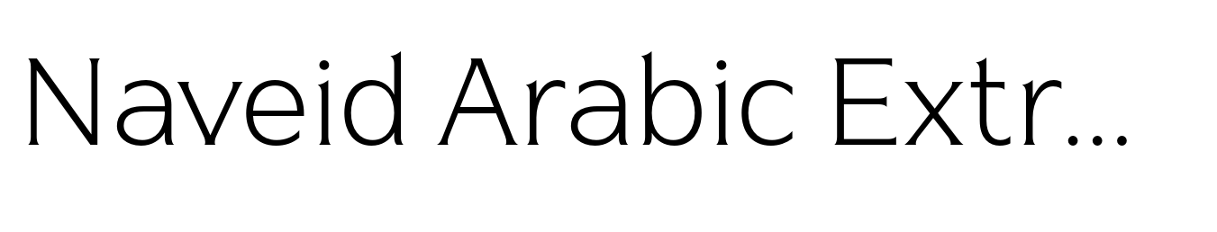 Naveid Arabic Extra Light